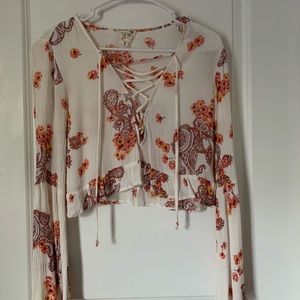 Floral boho top